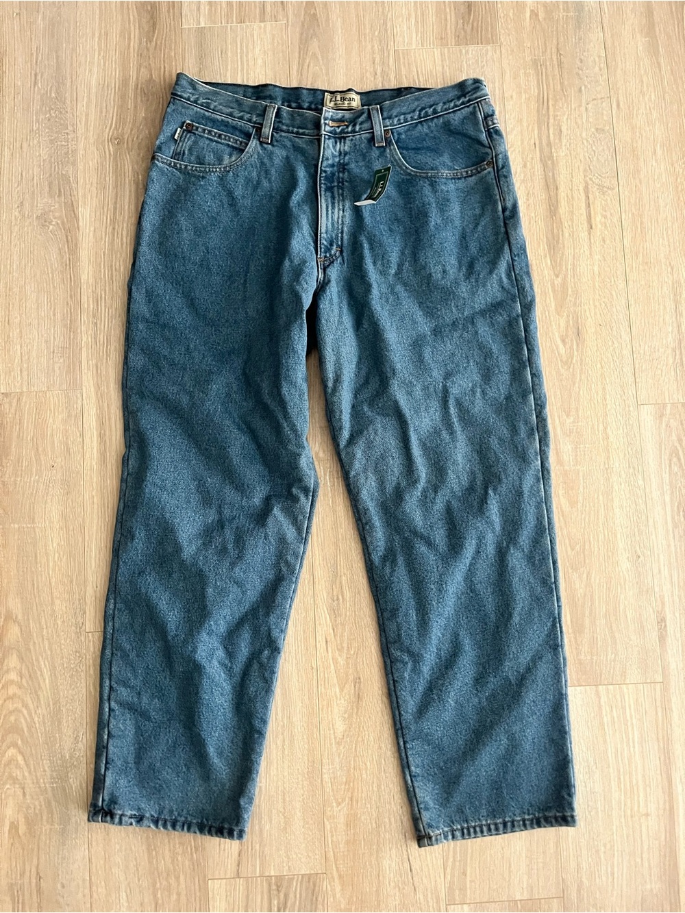NWT L.L. Bean Men’s Relaxed Fit Fleeced Lined Jeans - Size 36 x 30